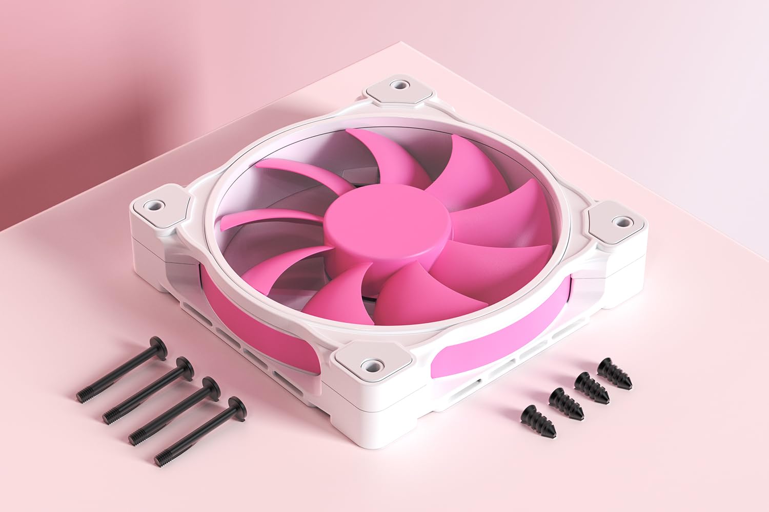 Amazon.co.jp: ID-COOLING ZF-12025-PINK Trio 120mm ケースファン 3